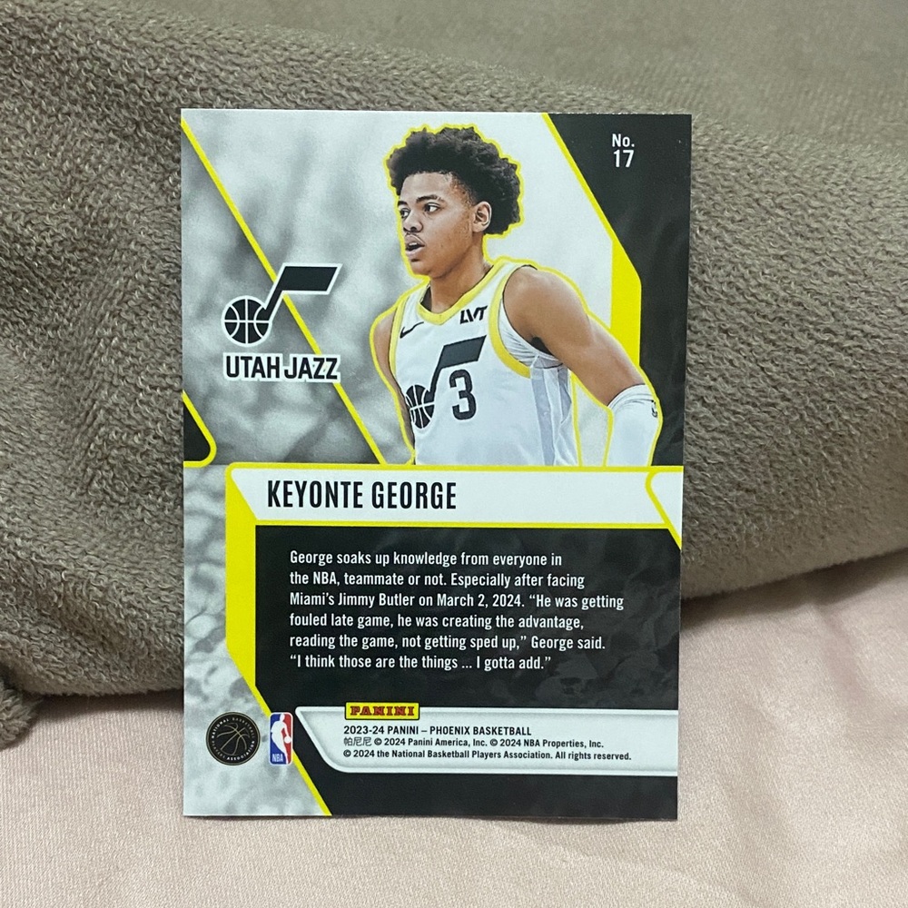 Keyonte George Phoenix Fade To Black Blue Ice Rookie!!! - Picture 2 of 2